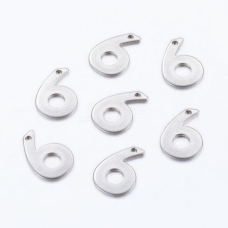 Tarnish Resistant 201 Stainless Steel Pendants STAS-F128-01P-6-1