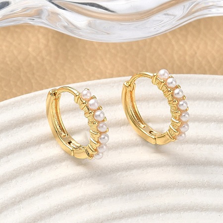 Brass Hoop Earrings EJEW-D337-14A-G-1