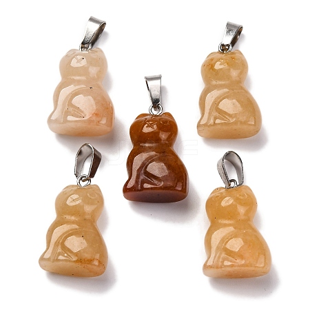 Natural Topaz Jade Pendants G-B127-08P-04-1