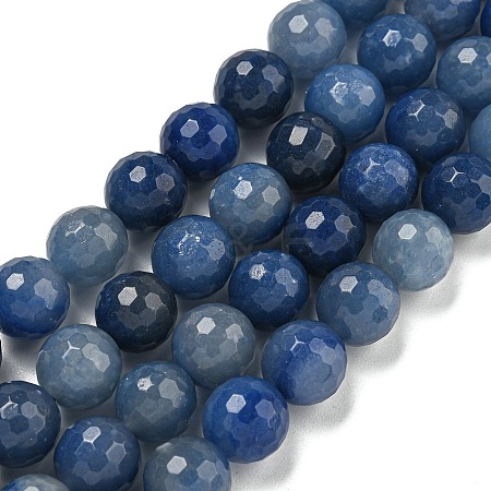 Dyed & Heated Natural Blue Aventurine Beads Strands G-E571-A10-03-1