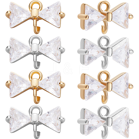 20Pcs 2 Colors Brass Connector Charms KK-BBC0014-45-1