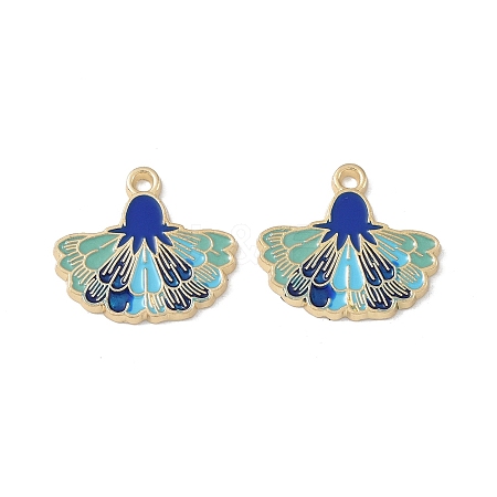 Rack Plating Alloy Enamel Pendants FIND-I038-07E-1