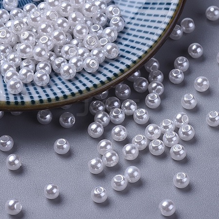 Imitated Pearl Acrylic Beads LS-X-PACR-4D-1-1