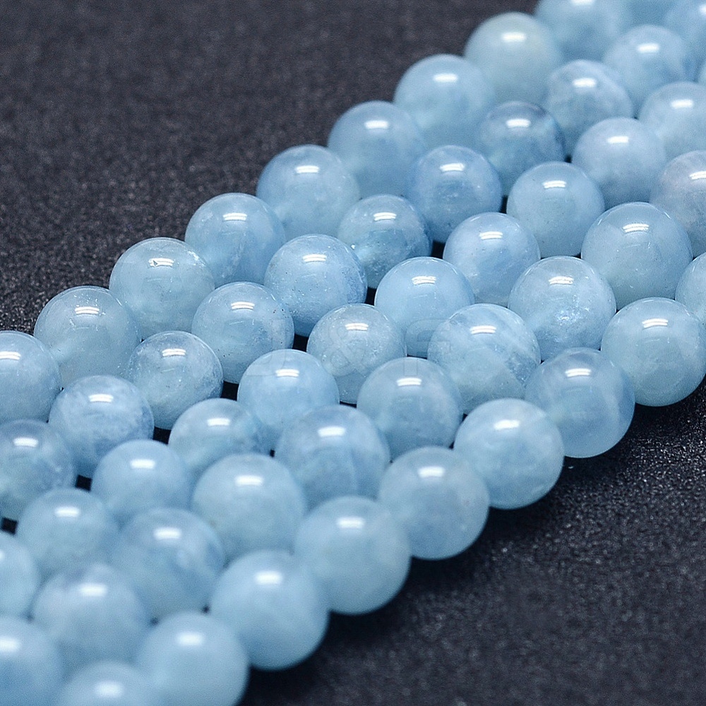 Wholesale Natural Aquamarine Beads Strands - Jewelryandfindings.com