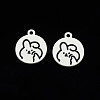 Alloy Spray Painted Enamel Pendants ENAM-S115-210-2