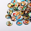 Jesus and the Virgin Printed Glass Half Round/Dome Cabochons GGLA-N004-14mm-A-1