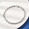 201 Stainless Steel Cuba Style Chian Bracelet for Men BJEW-B138-06P-01-2