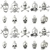 100Pcs 10 Styles Tibetan Style Alloy Pendants TIBEP-CJ0001-62-1