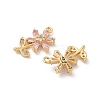 Brass Micro Pave Cubic Zirconia Pendants X1-KK-C099-02G-02-2