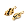 Alloy Enamel Split Pendants STAS-M114-08AG-2