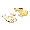 Ocean 304 Stainless Steel Enamel Pendants STAS-T076-08F-02G-2
