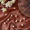 50Pcs Natural Cultured Freshwater Pearl Copper Wire Wrapped Pendants PALLOY-AB00083-4