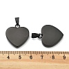 Ion Plating(IP) Fashionable 304 Stainless Steel Stamping Blank Tag Pendants STAS-J002B-01B-3
