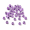 Opaque Acrylic Beads OACR-R005-02G-1