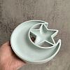 Food Grade Silicone Moon with Star Storage Tray Mold PW-WG91862-01-4