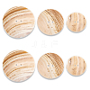 AHADERMAKER 12Pcs 3 Style Natural Shell Buttons BUTT-GA0001-08-1