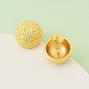 Brass Half Round Stud Earrings EJEW-F389-23G-3
