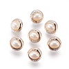 Plastic Shank Buttons BUTT-WH0012-08-1