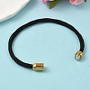 304 Stainless Steel with Polyester Metallic Cord Bracelets for Women BJEW-Z145-01G-26-2