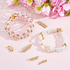 6Pcs 3 Styles Brass Slide Lock Clasps KK-BBC0027-56-4
