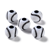 Opaque Acrylic European Beads LS-SACR-P031-25A-02-1