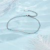 1Pc Stainless Steel Chain Anklet for Women AJEW-LP0006-48A-P-3