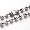 304 Stainless Steel Ball Chain Necklace and Bracelets Jewelry Sets SJEW-P107-06-3