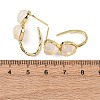 Valentine's Day Heart Natural Quartz Crystal Stud Earrings EJEW-T053-01G-08-5