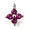 Brass Micro Pave Cubic Zirconia Pendants KK-D356-07E-P-1