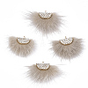 Faux Mink Fur Tassel Pendant Decorations FIND-T040-13-1