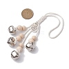 Iron Bell Pendant Decoration HJEW-JM02249-03-3