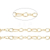 Rack Plating Brass Teardrop Link Chain CHC-K013-05-3