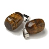 Natural Tiger Eye Pendants G-Z067-03P-09-2