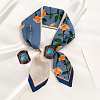 2Pcs 2 Colors Leather & Alloy & Synthetic Turquoise Scarf Clips AJEW-CL0005-24A-7