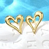 304 Stainless Steel Stud Earrings for Women EJEW-L296-077G-1