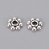 Tibetan Style Alloy Daisy Spacer Beads TIBE-T015-01AS-RS-1