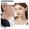 300Pcs 304 Stainless Steel Flat Round Blank Peg Earring Post STAS-SC0007-33A-5