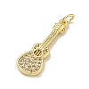 Brass Micro Pave Clear Cubic Zirconia Pendants KK-D289-01G-07-2
