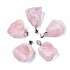 Rose Quartz Pendants G-N326-79-1