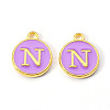 Golden Plated Alloy Enamel Charms LS-ENAM-S118-10N-1