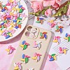 30Pcs 5 Colors Opaque Colorful Windmill Resin Cabochons RESI-CJ0002-52-6