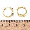Brass Micro Pave Cubic Zirconia Hoop Earrings KK-CBA98BA-13G-5