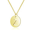 201 Stainless Steel Initial Pendants Necklaces NJEW-S069-TN508-Z-1