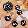 1 Set Round ABS Plastic Number Brooches Sets JEWB-OC0001-02D-3