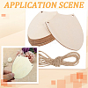 20Pcs Finished Wood Sheild Big Pendants FIND-SP0005-18-7