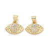 Brass Micro Pave Cubic Zirconia Pendants ZIRC-F134-16G-2