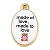 Printed 304 Stainless Steel Pendants LS-SA-CBA7467-04G-01-1