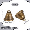 50Pcs Iron Bell Pendants IFIN-UN0001-21-2