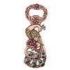 European Style Peacock Alloy Rhinestone Bottle Openers FAMI-PW0003-01-1