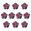 10Pcs Transparent Handmade Bumpy Lampwork Beads LAMP-TADJ0001-48A-2